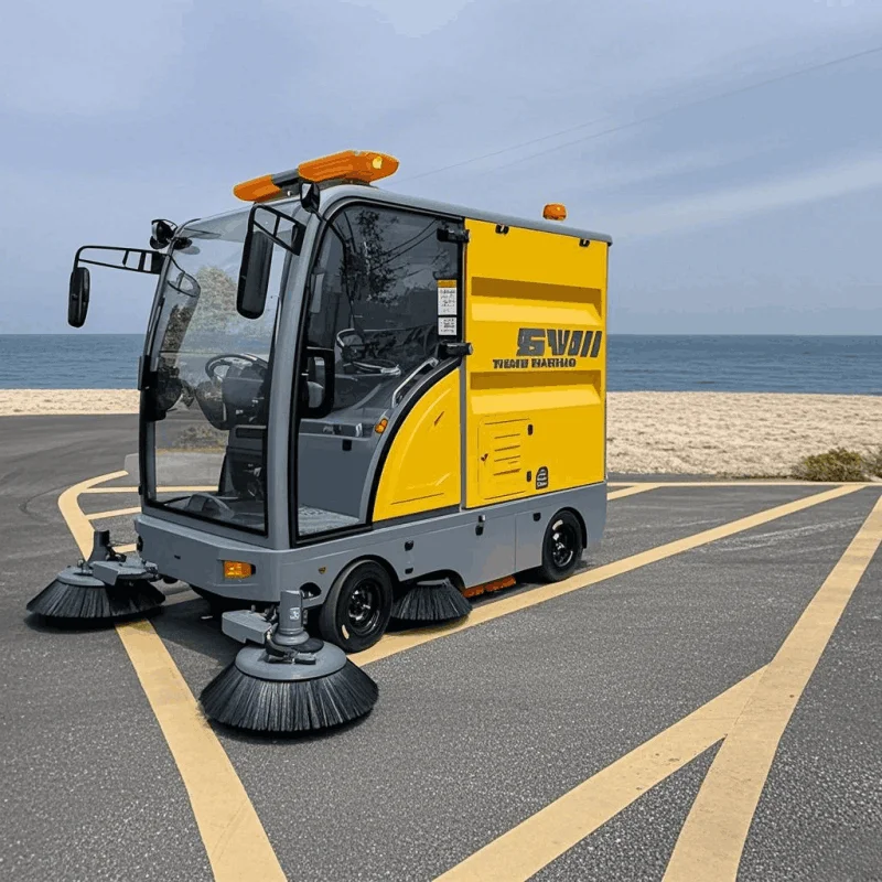 YG Customized Compact Electric Street Sweeper Large Ride-On Vacuum High Pressure Washer Enclosed Cab New Industrial Brushes 48v
YG Customized Compact Electric Street Sweeper Large Ride-On Vacuum High Pressure Washer Enclosed Cab New Industrial Brushes 48v