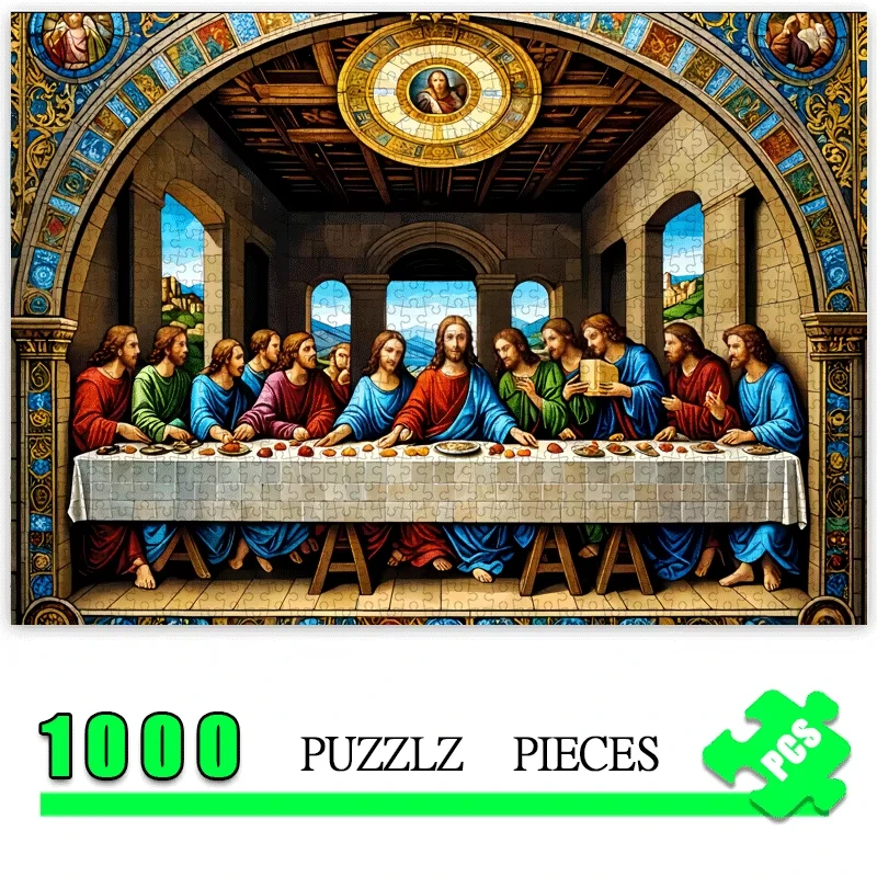 1000pcs Last Supper by Leonardo da Vinci Jigsaw Puzzle - Large Religious Art Puzzle for Adults & Families, Vibrant Colors
1000pcs Last Supper by Leonardo da Vinci Jigsaw Puzzle - Large Religious Art Puzzle for Adults & Families, Vibrant Colors