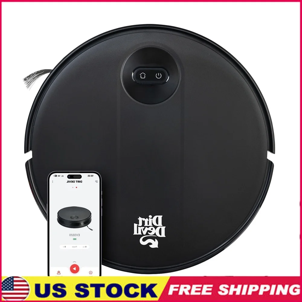 Wi-Fi App Controlled Robot Vacuum with Auto-Docking 8 Cleaning Modes 2000Pa Suction Intelligent Navigation Multi-Surface
Wi-Fi App Controlled Robot Vacuum with Auto-Docking 8 Cleaning Modes 2000Pa Suction Intelligent Navigation Multi-Surface
