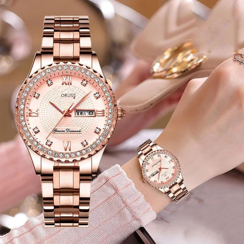 Luxury Rose Gold Women Bracelet Watches Fashion Diamond Ladies Dress Quartz Wristwatch Waterproof Stainless Steel Female Clock
Luxury Rose Gold Women Bracelet Watches Fashion Diamond Ladies Dress Quartz Wristwatch Waterproof Stainless Steel Female Clock