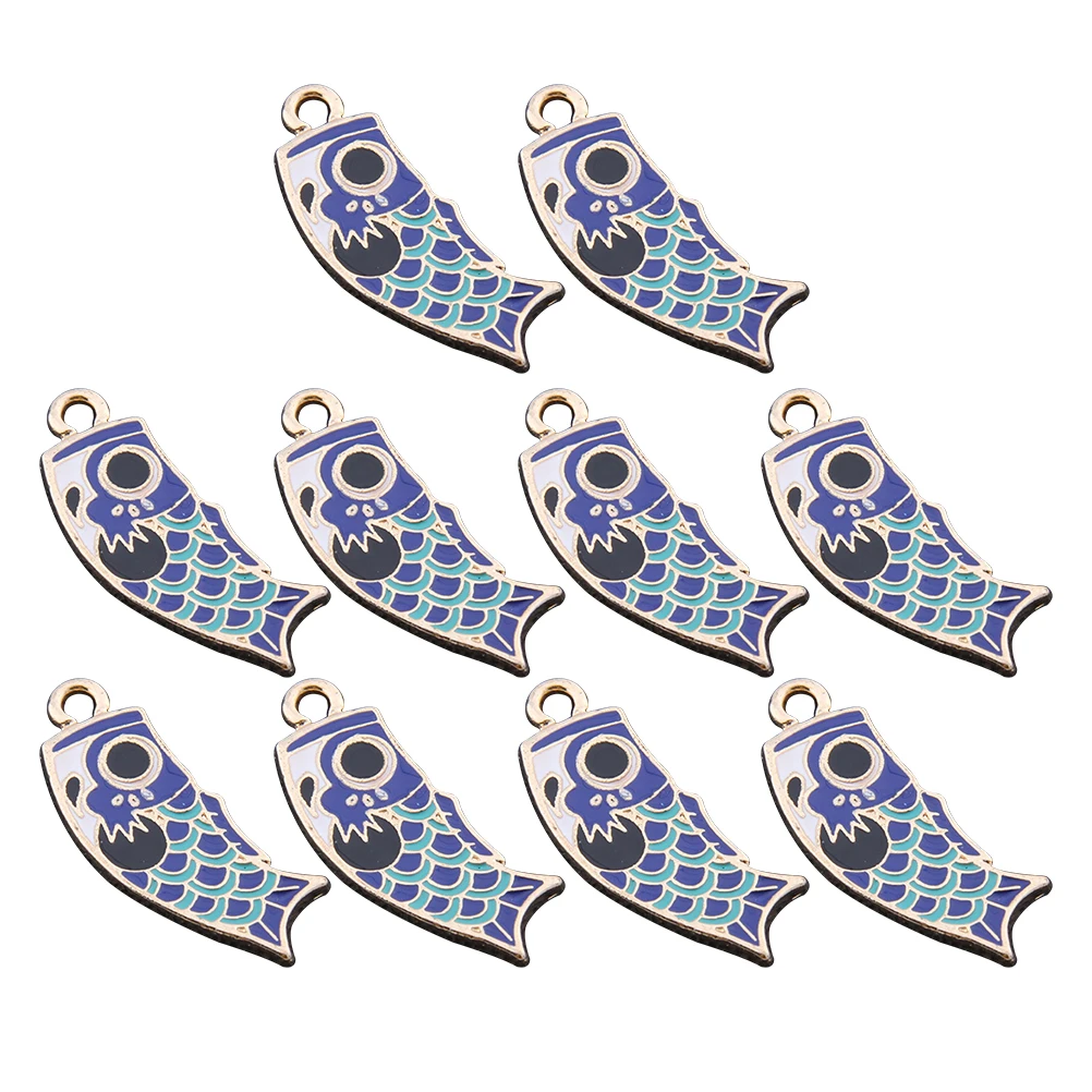 10Pcs Carp Flag Earrings Alloy Pendant DIY Accessories Light Weight Compact Size Sea Animal Theme Jewelry Making
10Pcs Carp Flag Earrings Alloy Pendant DIY Accessories Light Weight Compact Size Sea Animal Theme Jewelry Making