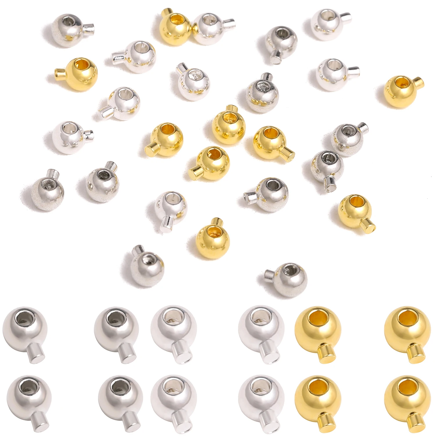 Round Stainless Steel Stopper Spacers Positioning Crimp End Septum Clip Clasp for Jewelry Making DIY Necklace Bracelet Connector
Round Stainless Steel Stopper Spacers Positioning Crimp End Septum Clip Clasp for Jewelry Making DIY Necklace Bracelet Connector