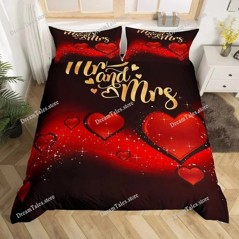 Mr Mrs Bedding Set Microfiber Romantic Wedding Theme Duvet Cover Set King for Valentine Day Funny Quotes Love Heart Quilt Cover7
Mr Mrs Bedding Set Microfiber Romantic Wedding Theme Duvet Cover Set King for Valentine Day Funny Quotes Love Heart Quilt Cover7