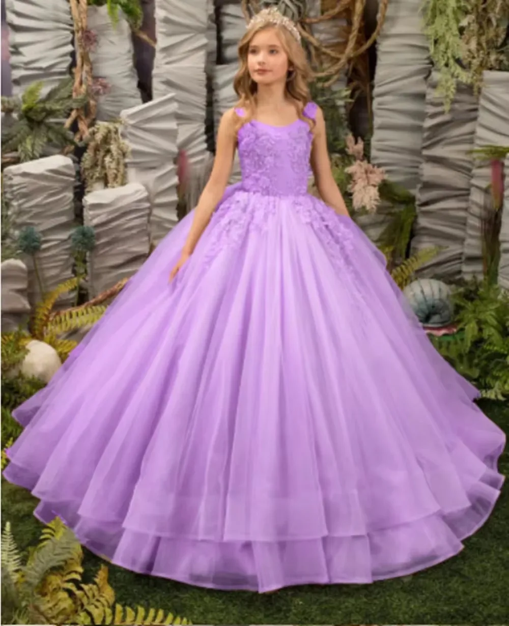 Customized Lavender Flower Girl Dresses For Wedding Floral Appliques Tulle Floor Length Elegant Kids Quinceanera Bridesmaid Gown
Customized Lavender Flower Girl Dresses For Wedding Floral Appliques Tulle Floor Length Elegant Kids Quinceanera Bridesmaid Gown