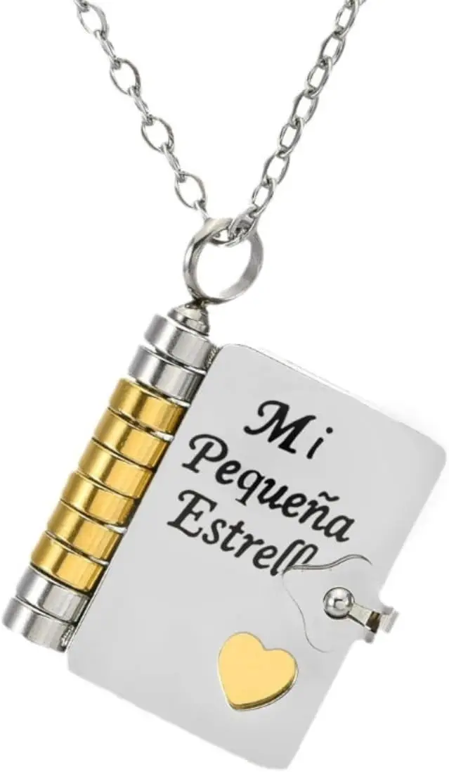 Ожерелье-книга «Моя маленькая звезда», персонализированные мини-регулируемые книги, кулон, ювелирные изделия с 6-странечными гравировками информации
Ожерелье-книга «Моя маленькая звезда», персонализированные мини-регулируемые книги, кулон, ювелирные изделия с 6-странечными гравировками информации