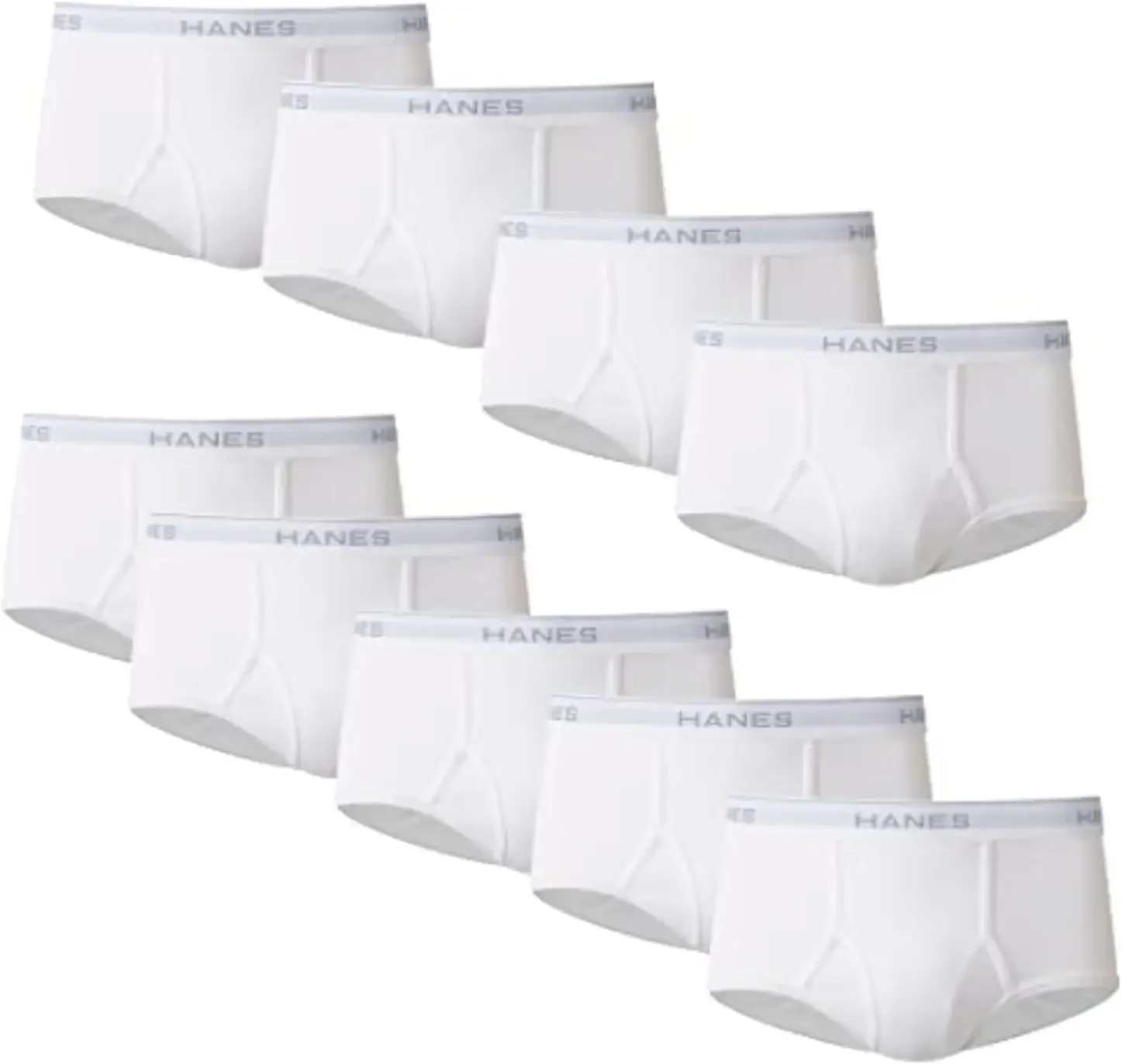 Men's Underwear Brief Pack, Full Rise Cotton Briefs, Moisture-Wicking Underwear, White, Multi-pack
Men's Underwear Brief Pack, Full Rise Cotton Briefs, Moisture-Wicking Underwear, White, Multi-pack