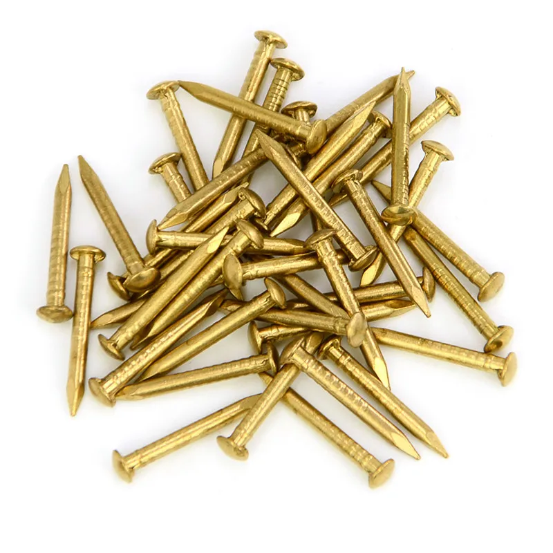 10/100pcs Golden Dia 1.2 1.5 2 2.8mm Pure Copper Small Mini Round Head Nail for Furniture Hinge Drum Jewelry Box Length= 8–50mm
10/100pcs Golden Dia 1.2 1.5 2 2.8mm Pure Copper Small Mini Round Head Nail for Furniture Hinge Drum Jewelry Box Length= 8–50mm