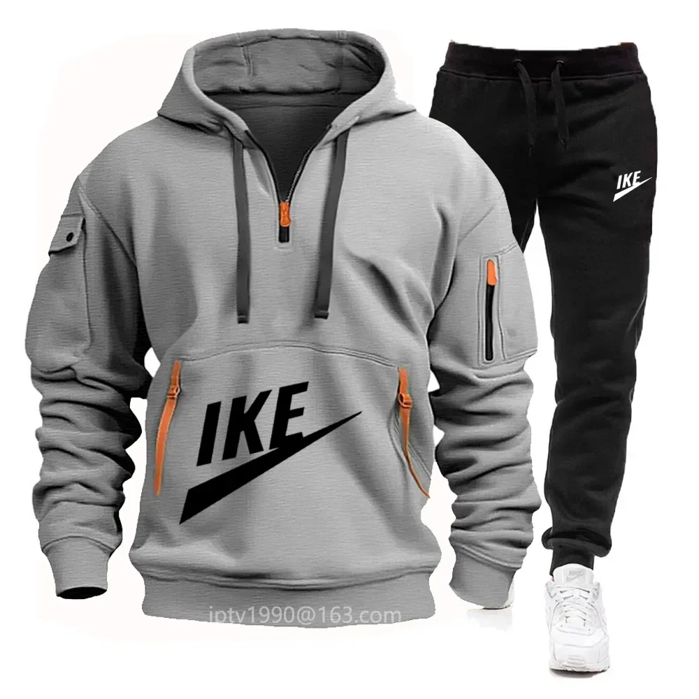 Men's tracksuit, new autumn/Winter men's hoodie, stylish outdoor zipper casual jumper + 2 sets of pants, tracksuit pants
Men's tracksuit, new autumn/Winter men's hoodie, stylish outdoor zipper casual jumper + 2 sets of pants, tracksuit pants