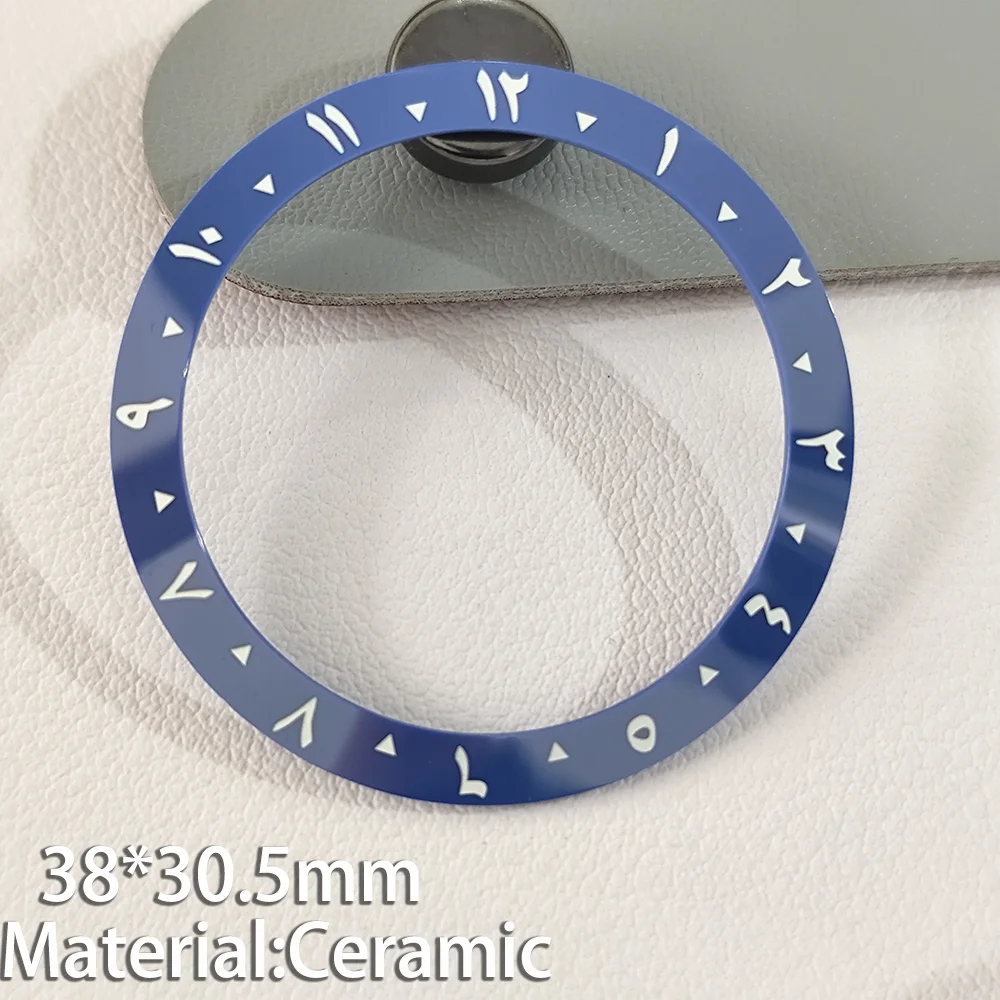 38*30.6mm Curved Ceramics Bezel GMT Insert Fits 40mm Men's Watch Case NH 35 NH 36 Movement Replace Accessories Multicolour
38*30.6mm Curved Ceramics Bezel GMT Insert Fits 40mm Men's Watch Case NH 35 NH 36 Movement Replace Accessories Multicolour
