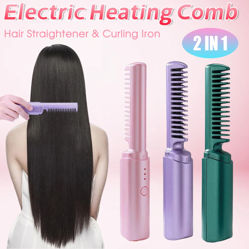 Rechargeable Mini Hair Straightener Type C Charging Constant Temperature Heating Nylon Portable Straightening Brush for Travel
Rechargeable Mini Hair Straightener Type C Charging Constant Temperature Heating Nylon Portable Straightening Brush for Travel