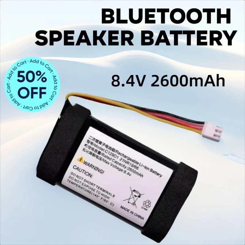 2600mAh for Bang&Olufsen BeoPlay A1 P6 P2 B Eolit 15 A2 J406 ICR18650NH-2S C129D1 C129D3 C129D2 Bluetooth Speaker Battery 
2600mAh for Bang&Olufsen BeoPlay A1 P6 P2 B Eolit 15 A2 J406 ICR18650NH-2S C129D1 C129D3 C129D2 Bluetooth Speaker Battery