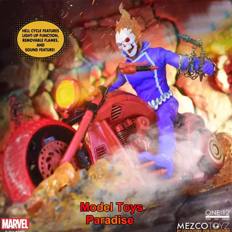 Mezco 1/12 Collectible Toys Ghost Rider BBTS Comic Color Matching Version Soldier Full Set 6inch Action Figure Model Fans Gifts
Mezco 1/12 Collectible Toys Ghost Rider BBTS Comic Color Matching Version Soldier Full Set 6inch Action Figure Model Fans Gifts