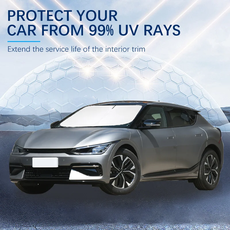 For KIA EV6 V2L SUV K2 K3 Cerato Summer Car Accessories Car Windshield Sun Shade Covers for Front Window Sunscreen UV Parasol
For KIA EV6 V2L SUV K2 K3 Cerato Summer Car Accessories Car Windshield Sun Shade Covers for Front Window Sunscreen UV Parasol
