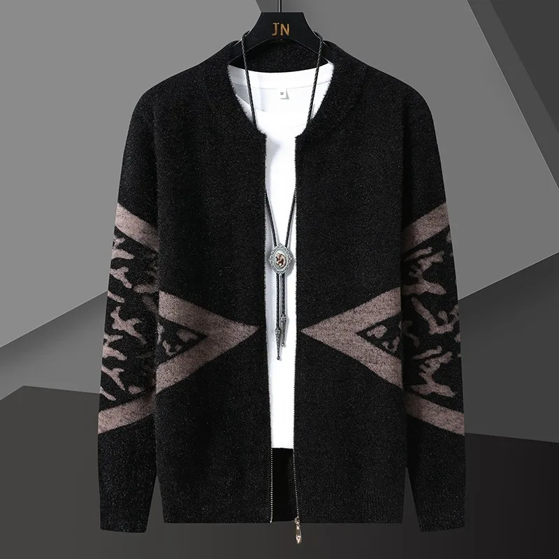 Brand Autumn Retro Jacquard Knitting Cardigan Men's Casual Round Neck Zipper Sweater Coat Social Party Jackets Men Clothing
Brand Autumn Retro Jacquard Knitting Cardigan Men's Casual Round Neck Zipper Sweater Coat Social Party Jackets Men Clothing