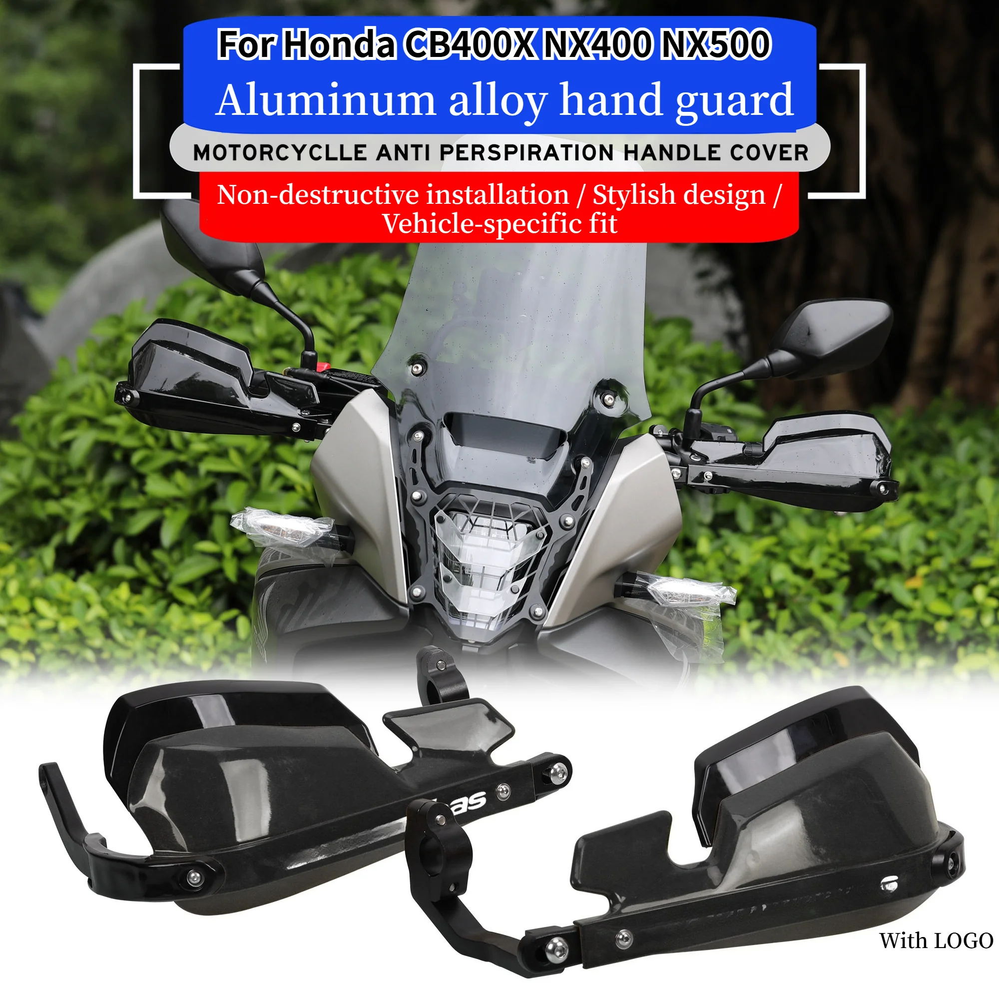 For Honda CB400X NX400 NX500 Wind Shield Handle Hand Guards Handguards
For Honda CB400X NX400 NX500 Wind Shield Handle Hand Guards Handguards