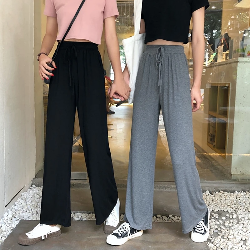 652F Women Summer Drawstring High Waist Wide Leg Palazzo Pants Simple Solid Color Casual Loose Drape Full Length Straight Lounge
652F Women Summer Drawstring High Waist Wide Leg Palazzo Pants Simple Solid Color Casual Loose Drape Full Length Straight Lounge