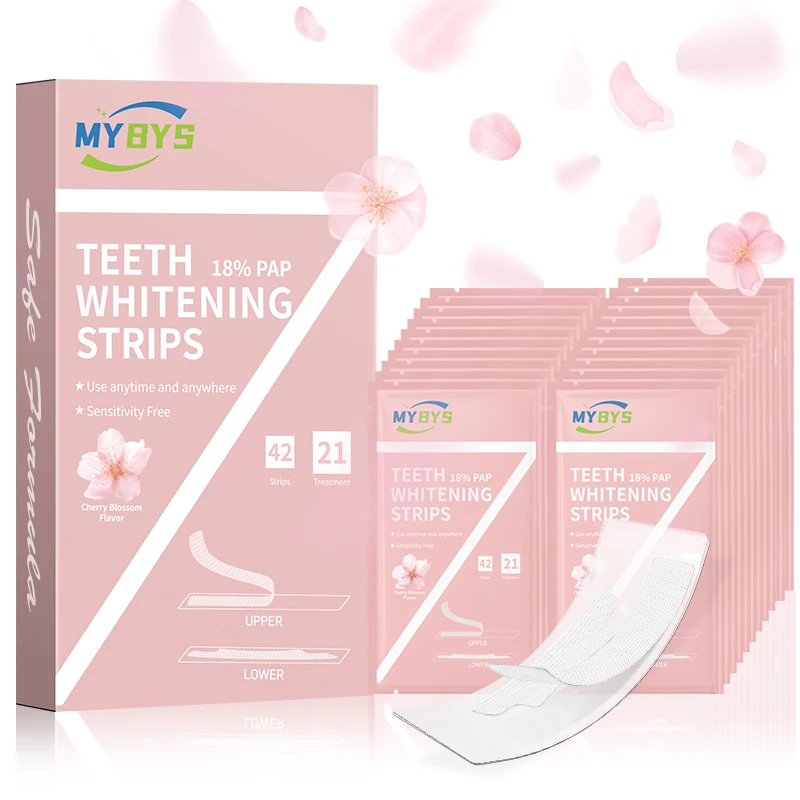 Полоски для отбеливания зубов MYBYS, 21 пара, с мятным вкусом, эффективное отбеливание зубов, гигиена полости рта, отбеливающий гель, 18% Пап-стоматология
Полоски для отбеливания зубов MYBYS, 21 пара, с мятным вкусом, эффективное отбеливание зубов, гигиена полости рта, отбеливающий гель, 18% Пап-стоматология