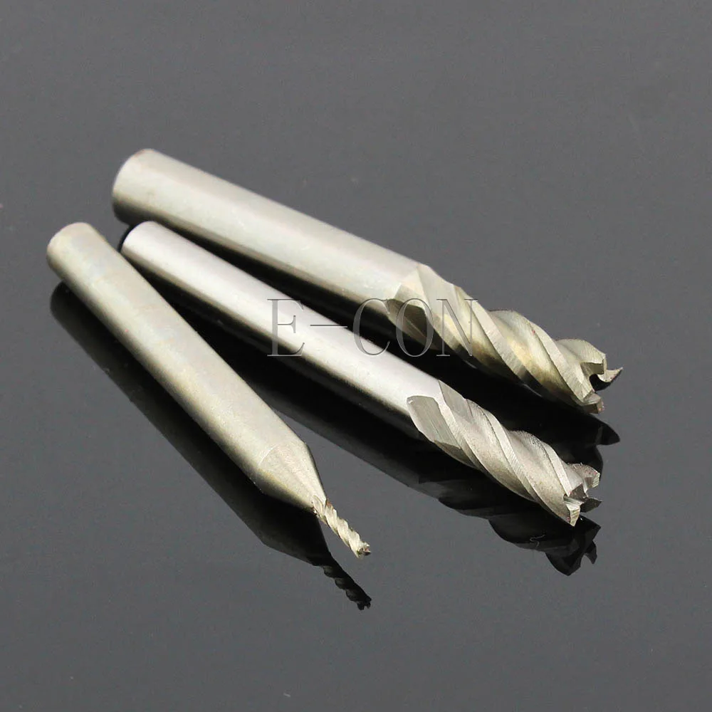 1.5mm-10.5mm Four 4 Flute HSS End Mill Cutter CNC Bit for NC Drilling Machine Milling Machine
1.5mm-10.5mm Four 4 Flute HSS End Mill Cutter CNC Bit for NC Drilling Machine Milling Machine