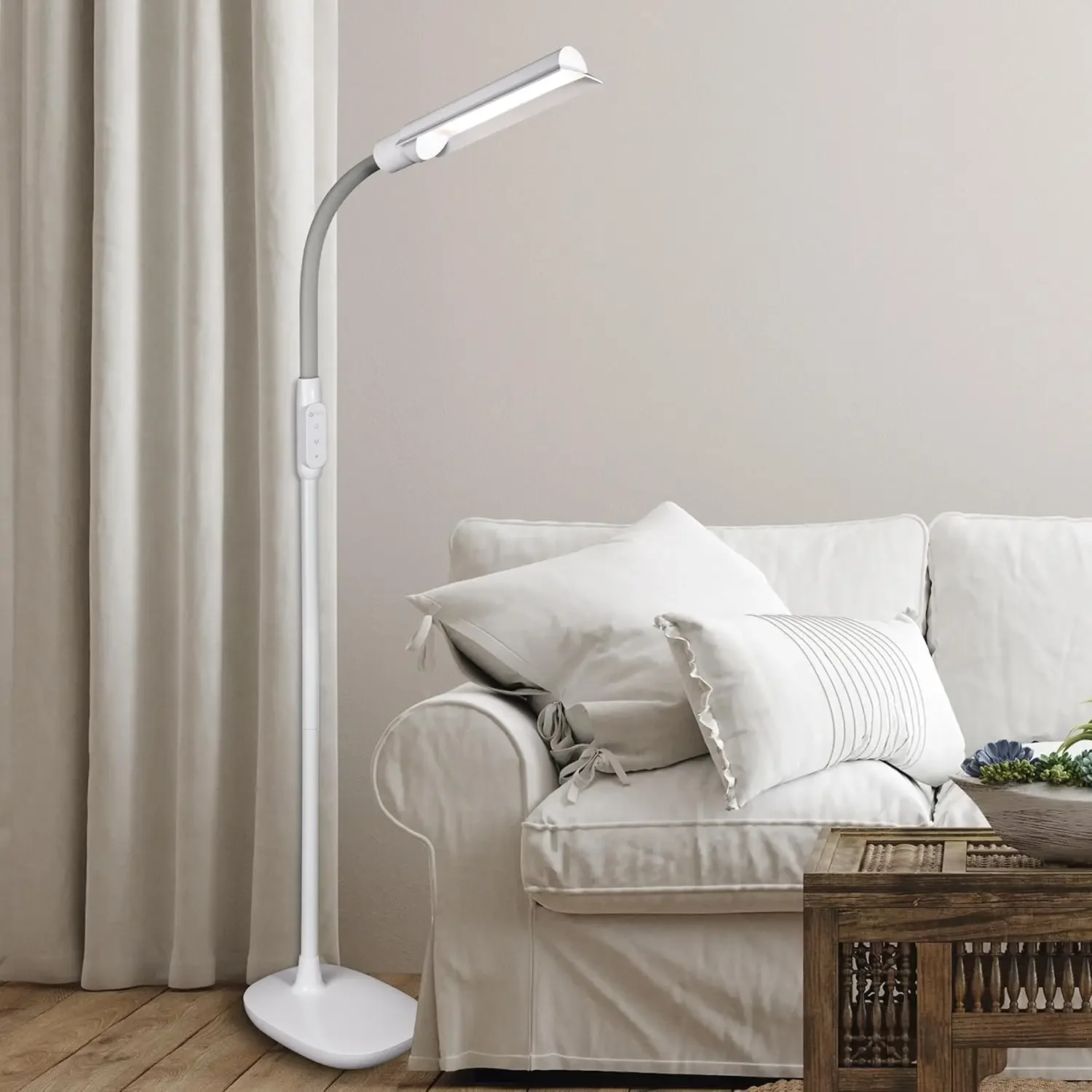 OttLite WingShade LED Floor Lamp, Clearsun, White, Shipper
OttLite WingShade LED Floor Lamp, Clearsun, White, Shipper