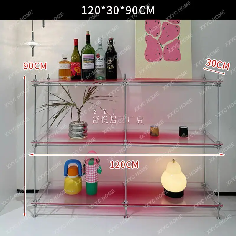 L Modern Simple Clothing Store Acrylic Floor Display Rack Stainless Steel Shelf
L Modern Simple Clothing Store Acrylic Floor Display Rack Stainless Steel Shelf