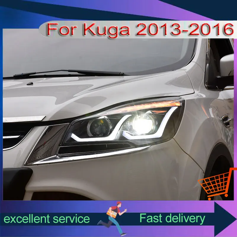 Автомобильные фары для Ford Kuga 2013-2016, модификация, автомобильные аксессуары, передняя лампа, светодиодные DRL, ксеноновые фары с двойной проекционной линзой
Автомобильные фары для Ford Kuga 2013-2016, модификация, автомобильные аксессуары, передняя лампа, светодиодные DRL, ксеноновые фары с двойной проекционной линзой