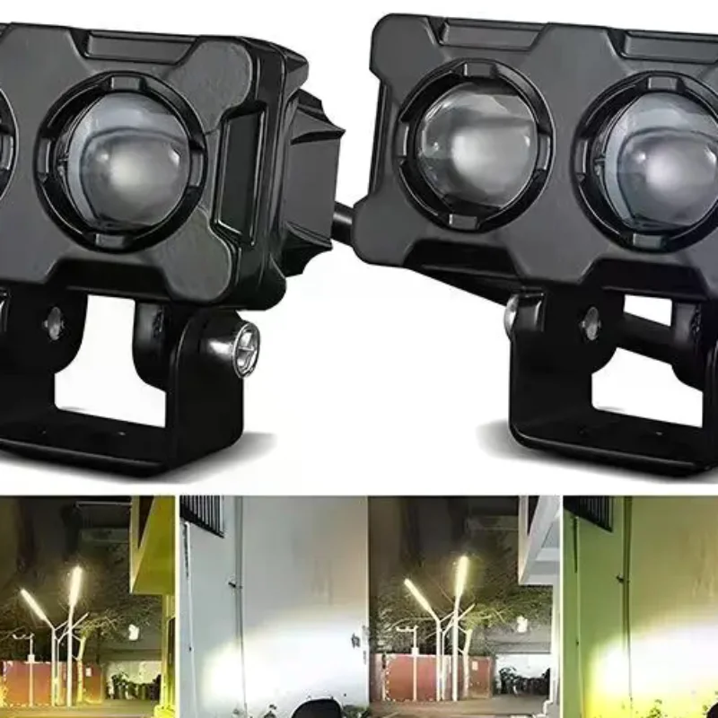 1/2Pcs Dual Color Motorcycle Headlight Fog Lamp Motorcycle LED Fog Lights Double LED Mini Driving Light
1/2Pcs Dual Color Motorcycle Headlight Fog Lamp Motorcycle LED Fog Lights Double LED Mini Driving Light