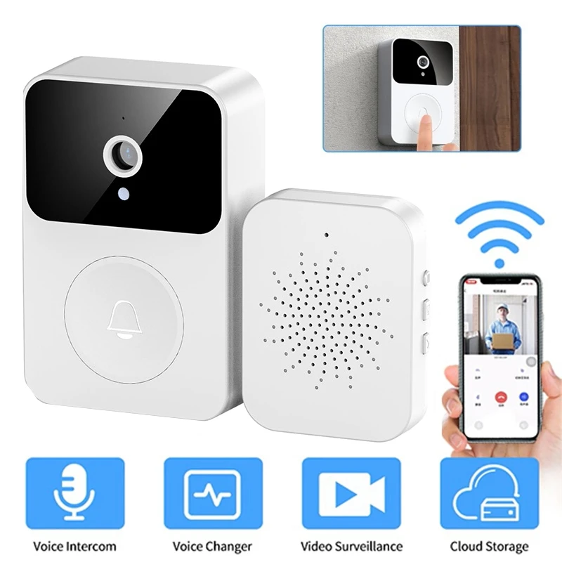 Беспроводной дверной звонок Wi-Fi наружная камера HD дверной звонок для безопасности ночное видение видеодомофон с голосовым изменением для домашнего монитора дверной телефон
Беспроводной дверной звонок Wi-Fi наружная камера HD дверной звонок для безопасности ночное видение видеодомофон с голосовым изменением для домашнего монитора дверной телефон