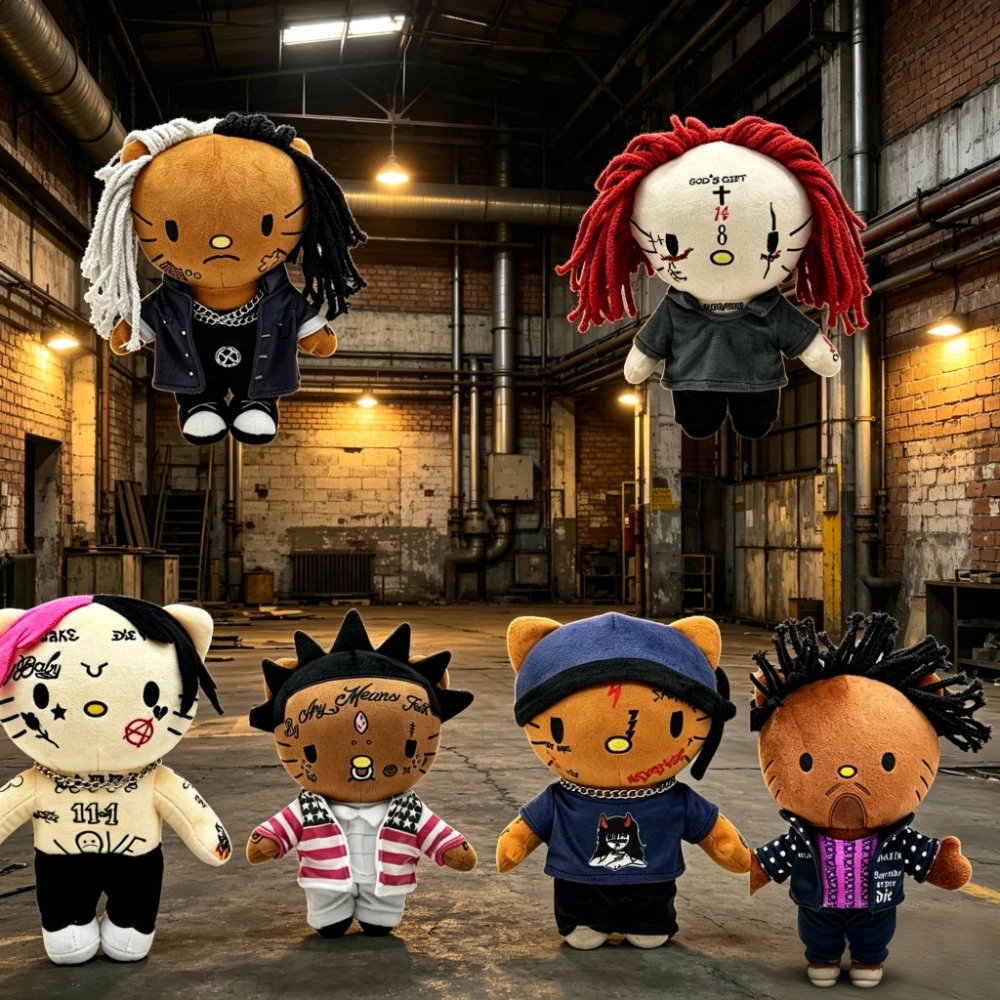 Rapper Singer Trippie Ken Carson Hello Kitty Plush Dolls Cute Stuffed Animal Toy Soft Cat Plushie Doll Gift for Kids Girls Fans
Rapper Singer Trippie Ken Carson Hello Kitty Plush Dolls Cute Stuffed Animal Toy Soft Cat Plushie Doll Gift for Kids Girls Fans