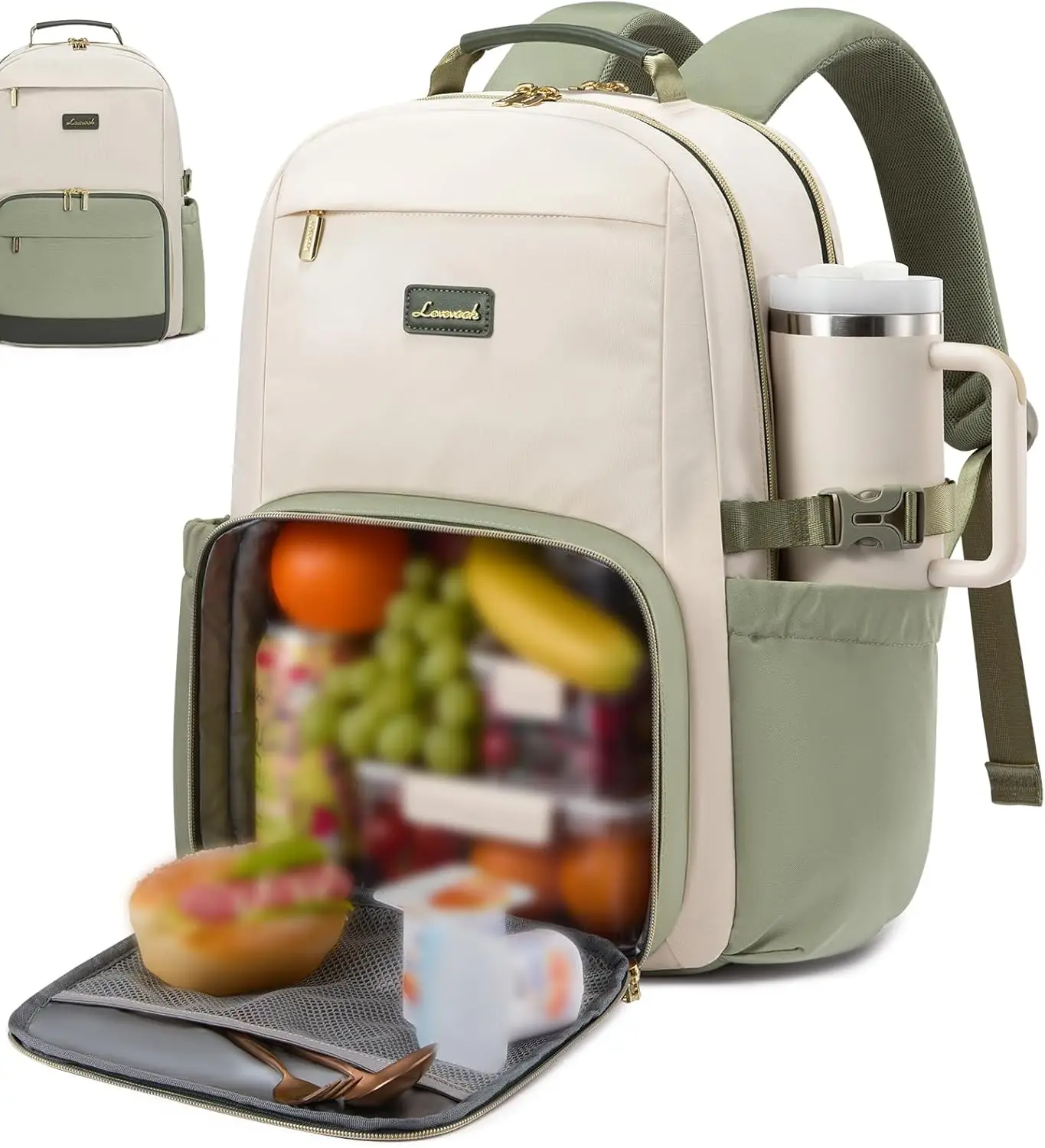 Lunch Backpack with Insulated Compartment, 15.6 Inch Laptop Work Travel Cooler Backpack, Waterproof College Teacher Bag, Gifts
Lunch Backpack with Insulated Compartment, 15.6 Inch Laptop Work Travel Cooler Backpack, Waterproof College Teacher Bag, Gifts
