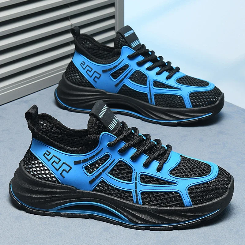 Летняя сетчатая обувь для мужчин, кроссовки, повседневные дышащие спортивные уличные теннисные кроссовки для бега и пешего туризма, роскошные дизайнерские лоферы на платформе 
Летняя сетчатая обувь для мужчин, кроссовки, повседневные дышащие спортивные уличные теннисные кроссовки для бега и пешего туризма, роскошные дизайнерские лоферы на платформе