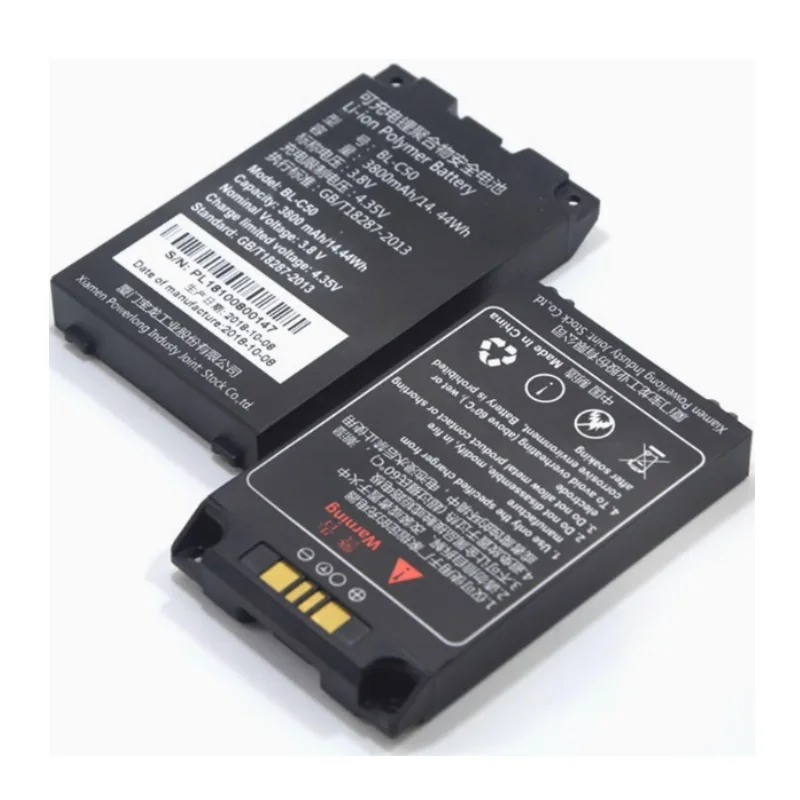 BL-C50 Battery for Smarterk C5000L PDA New Li-ion Rechargeable Pack Replacement 3.8V 3800mAh
BL-C50 Battery for Smarterk C5000L PDA New Li-ion Rechargeable Pack Replacement 3.8V 3800mAh