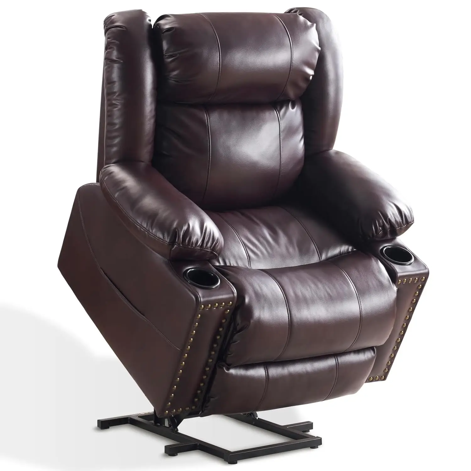 Oversized Leather Power Lift Recliner Heat Massage Dual Motor Zero Gravity Adjustable Headrest USB Port Living Room, Customized
Oversized Leather Power Lift Recliner Heat Massage Dual Motor Zero Gravity Adjustable Headrest USB Port Living Room, Customized