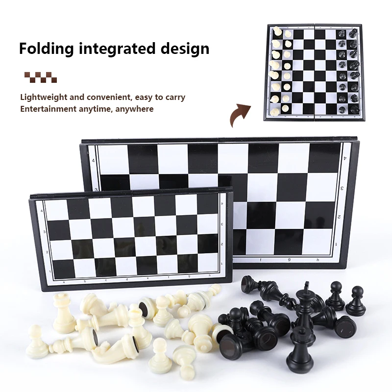 Folding Magnetic Chess Game 20*20cm Plastic International Chess Game Educational Chess Game Gift For Adult Kids Beginner
Folding Magnetic Chess Game 20*20cm Plastic International Chess Game Educational Chess Game Gift For Adult Kids Beginner