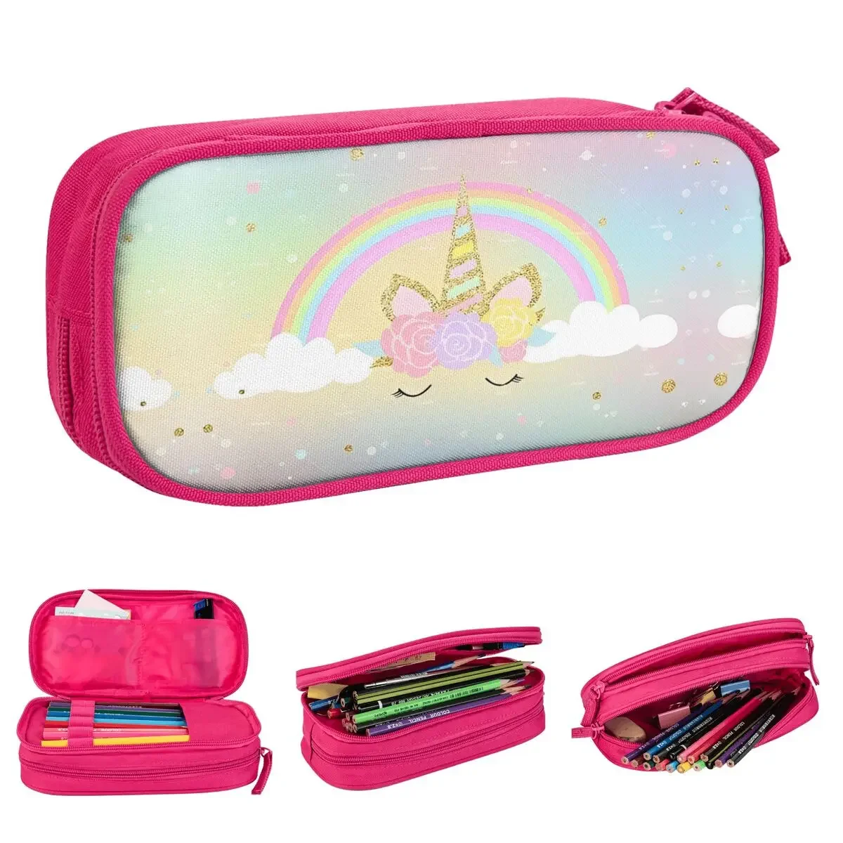 Rainbow Unicorn Pencil Cases Cartoon Cute Pen Box Bags for Student Large Storage Students School Zipper Pencilcases
Rainbow Unicorn Pencil Cases Cartoon Cute Pen Box Bags for Student Large Storage Students School Zipper Pencilcases