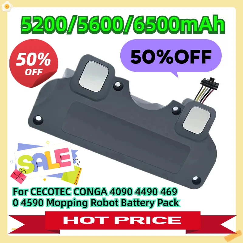 For CECOTEC CONGA 4090 4490 4690 4590 Mopping Robot Battery Pack
For CECOTEC CONGA 4090 4490 4690 4590 Mopping Robot Battery Pack