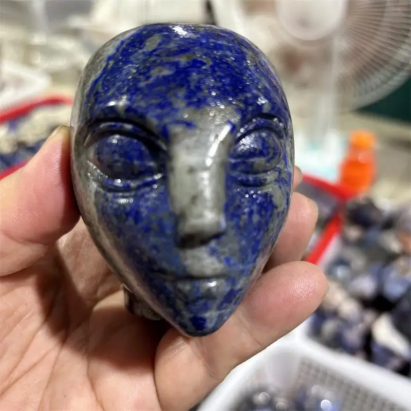 Natural Lapis Lazuli Alien Skull Crving Healing Reiki Christmas Gift For Children Or Home Decoration Gift 1PCS
Natural Lapis Lazuli Alien Skull Crving Healing Reiki Christmas Gift For Children Or Home Decoration Gift 1PCS