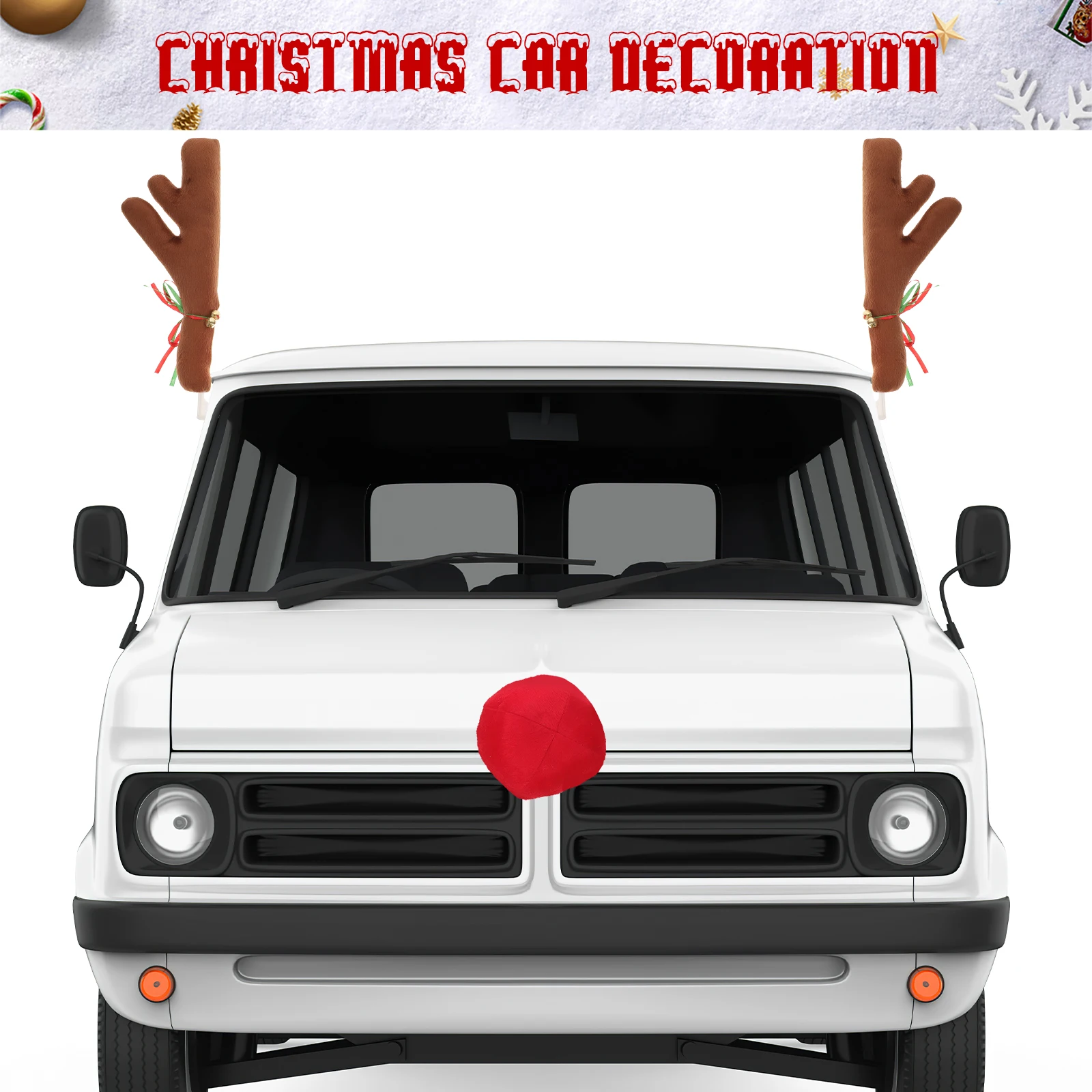 Cute Car Antlers Decoration Red Horns for Christmas 4S Store Display Automotive Exterior Accessories Holiday Gifts
Cute Car Antlers Decoration Red Horns for Christmas 4S Store Display Automotive Exterior Accessories Holiday Gifts