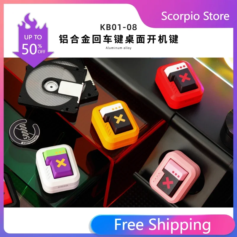 DOIO KB01-08 Desktop Wireless External Power Switch Custom Aluminum Alloy Return Key Mini Keyboard Plug and Play Without Setting
DOIO KB01-08 Desktop Wireless External Power Switch Custom Aluminum Alloy Return Key Mini Keyboard Plug and Play Without Setting