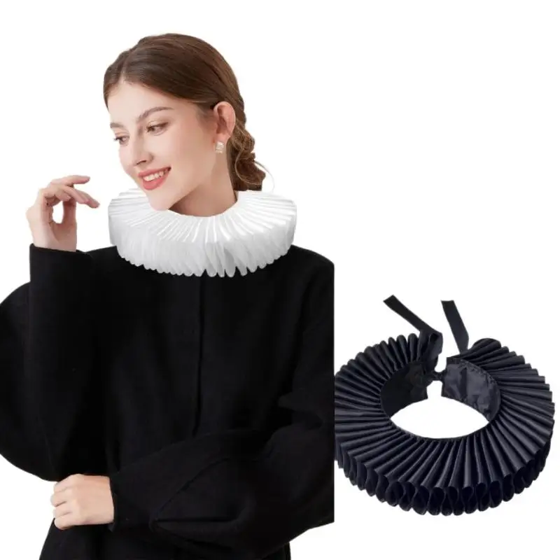 Новый викторианский элизабетанский атласный воротник-руф с оборками для девочек, косплей-аксессуар, чокер, для Хэллоуина, вечеринок и сценических костюмов
Новый викторианский элизабетанский атласный воротник-руф с оборками для девочек, косплей-аксессуар, чокер, для Хэллоуина, вечеринок и сценических костюмов