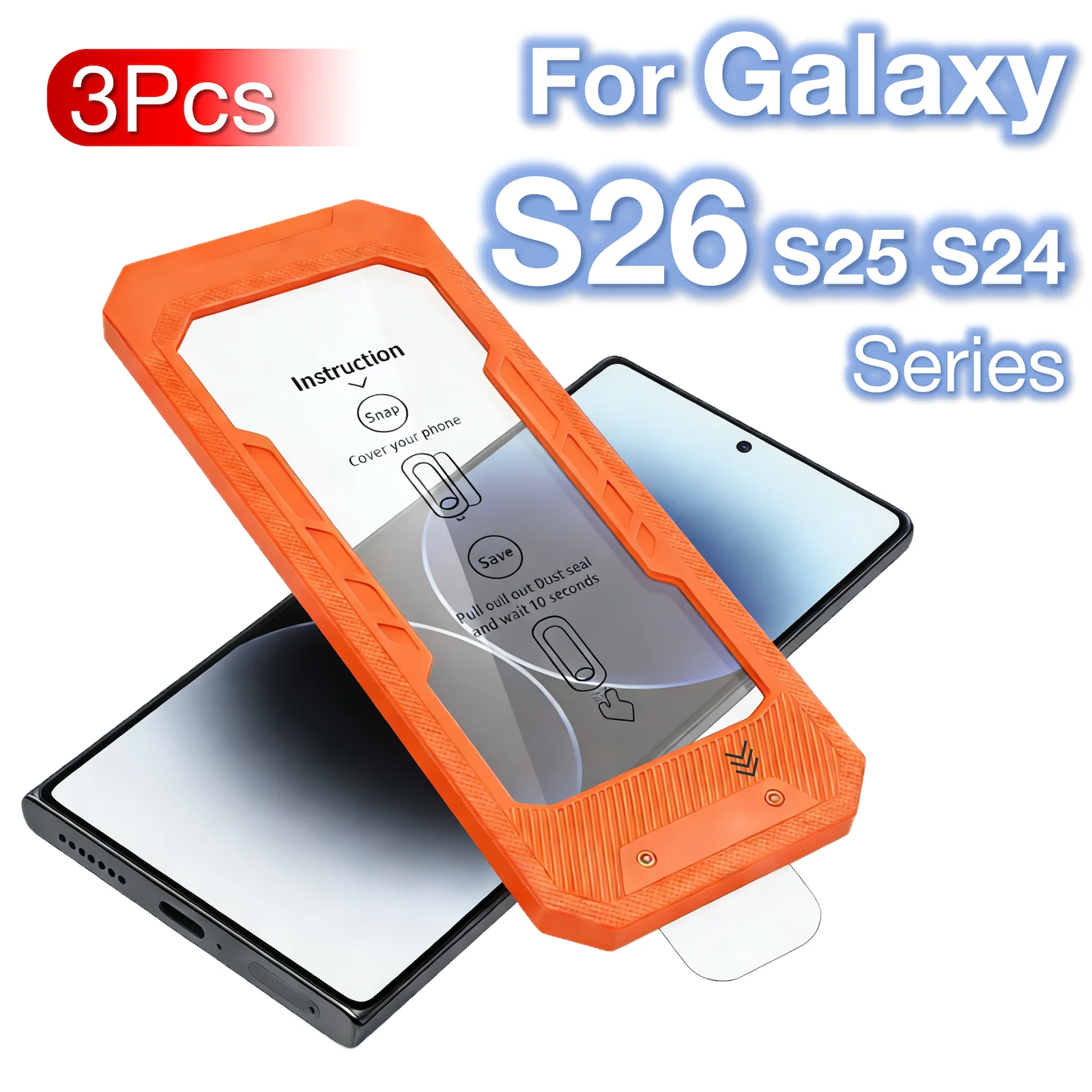 3Pcs For Samsung Galaxy S26 Ultra Plus S25 S24 Edge Mobile Phone Military Screen Protector Tempered Glass 9H Hardness No Dust
3Pcs For Samsung Galaxy S26 Ultra Plus S25 S24 Edge Mobile Phone Military Screen Protector Tempered Glass 9H Hardness No Dust