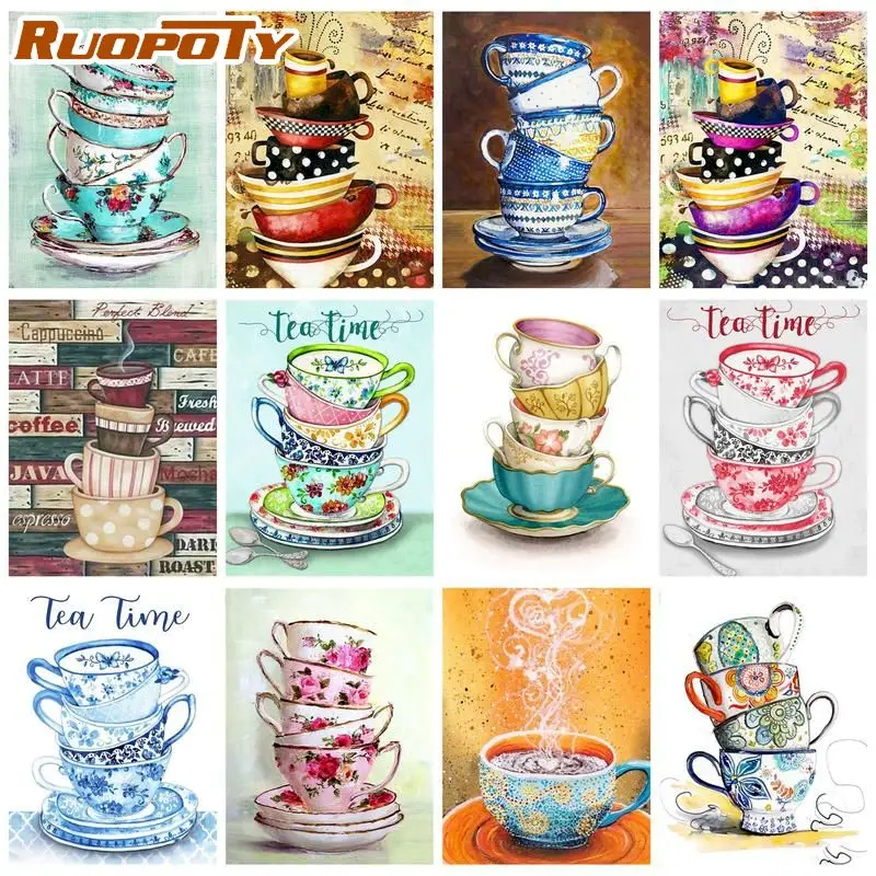 RUOPOTY Diy Diamond Embroidery Coffee Cups Diamond Painting Full Square Round Drill Mosaic Handmade Gift
RUOPOTY Diy Diamond Embroidery Coffee Cups Diamond Painting Full Square Round Drill Mosaic Handmade Gift