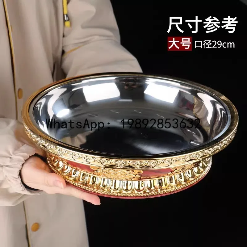 PYJ stainless steel fruit plate, Buddha Qiangong plate, household alloy fruit plate
PYJ stainless steel fruit plate, Buddha Qiangong plate, household alloy fruit plate