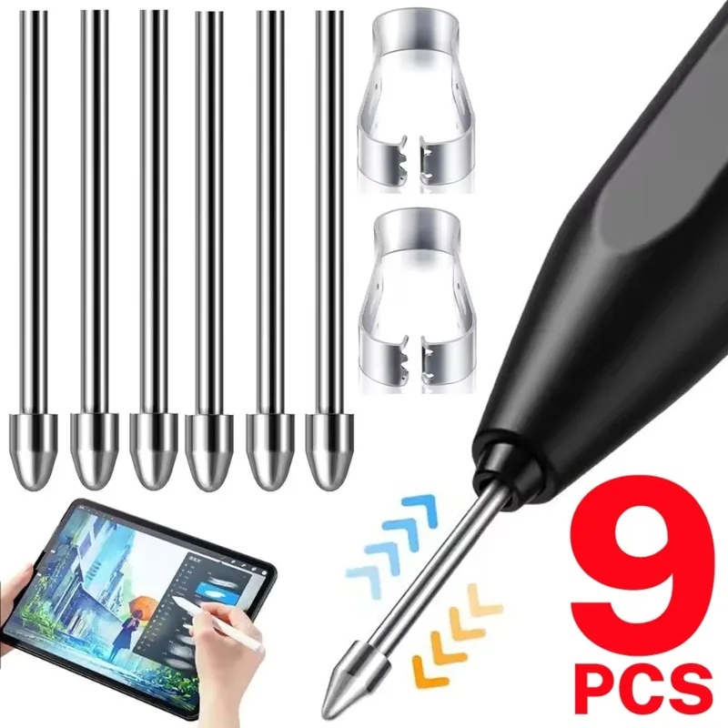 Сменные наконечники стилуса для Samsung Galaxy S Pen, металлические наконечники для заправки карандашей, комплект вспомогательных зажимов для Samsung S24 Ultra Tab S7 S8
Сменные наконечники стилуса для Samsung Galaxy S Pen, металлические наконечники для заправки карандашей, комплект вспомогательных зажимов для Samsung S24 Ultra Tab S7 S8