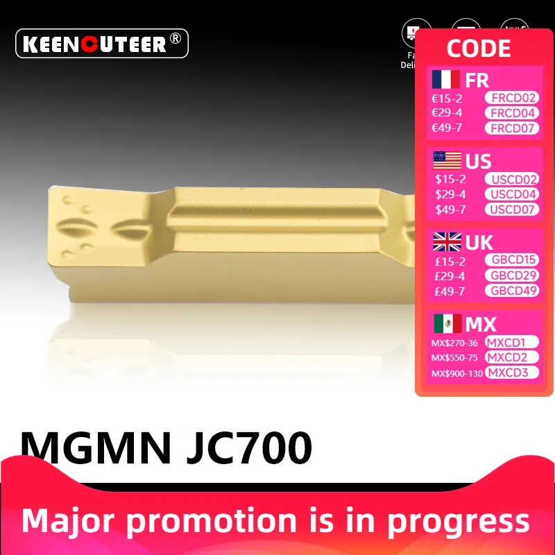 Инструмент для вставки стальных деталей KEENCUTEER MGMN JC700 для точной инженерии и производства
Инструмент для вставки стальных деталей KEENCUTEER MGMN JC700 для точной инженерии и производства