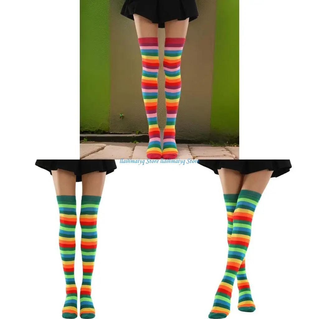 573b радужная бедра высокие носки разноцветная полоса на коленных носках чулотые костюмы на Хэллоуин
573b радужная бедра высокие носки разноцветная полоса на коленных носках чулотые костюмы на Хэллоуин