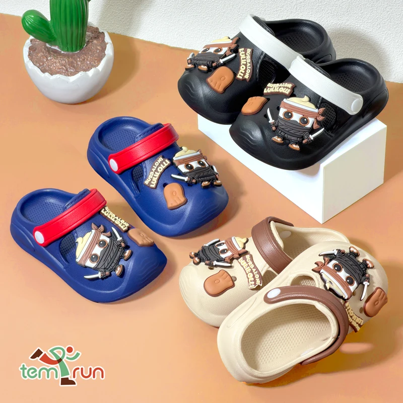 Летняя садовая детская обувь, противоскользящие пляжные сандалии из ЭВА для мальчиков, домашние дышащие уличные крутые тапочки с рисунком ниндзя
Летняя садовая детская обувь, противоскользящие пляжные сандалии из ЭВА для мальчиков, домашние дышащие уличные крутые тапочки с рисунком ниндзя