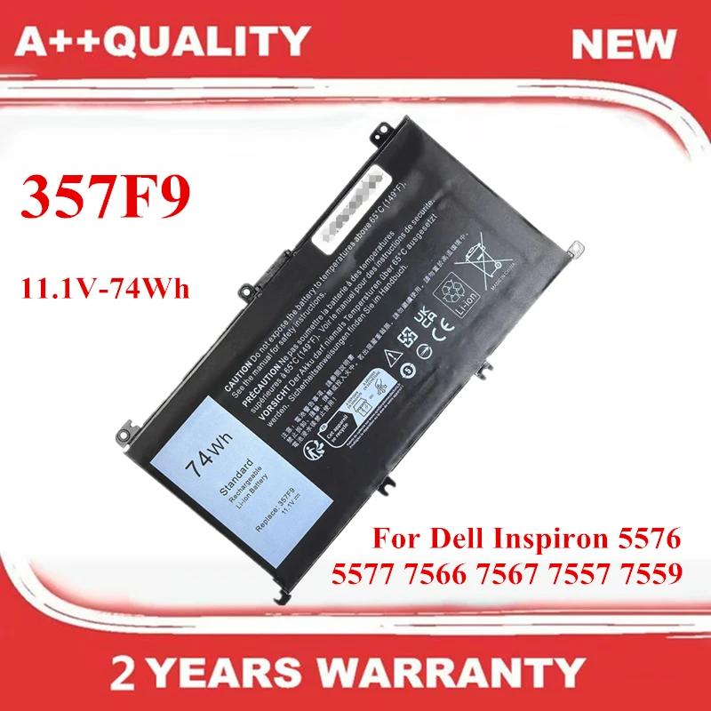 357F9 0GFJ6 00GFJ6 71JF4 Laptop battery For Dell Inspiron 5576 5577 7566 7567 7557 7559 0357F9 11.1V-74Wh
357F9 0GFJ6 00GFJ6 71JF4 Laptop battery For Dell Inspiron 5576 5577 7566 7567 7557 7559 0357F9 11.1V-74Wh