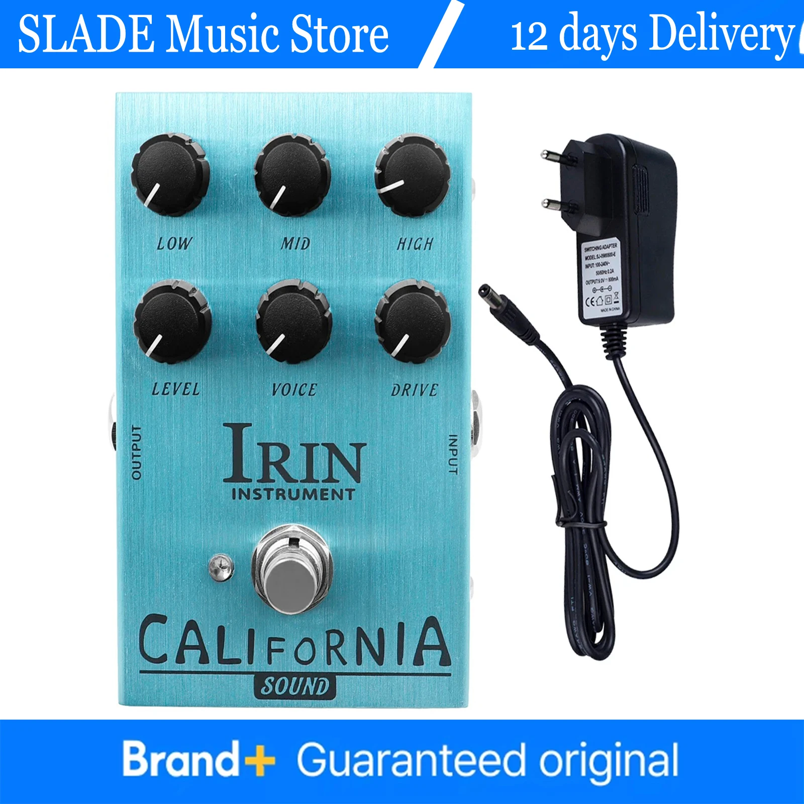 IRIN AN-32 CALIFORNIA синяя педаль эффектов для электрогитары классический динамик имитация педали с адаптером 9 В аксессуары для гитары
IRIN AN-32 CALIFORNIA синяя педаль эффектов для электрогитары классический динамик имитация педали с адаптером 9 В аксессуары для гитары