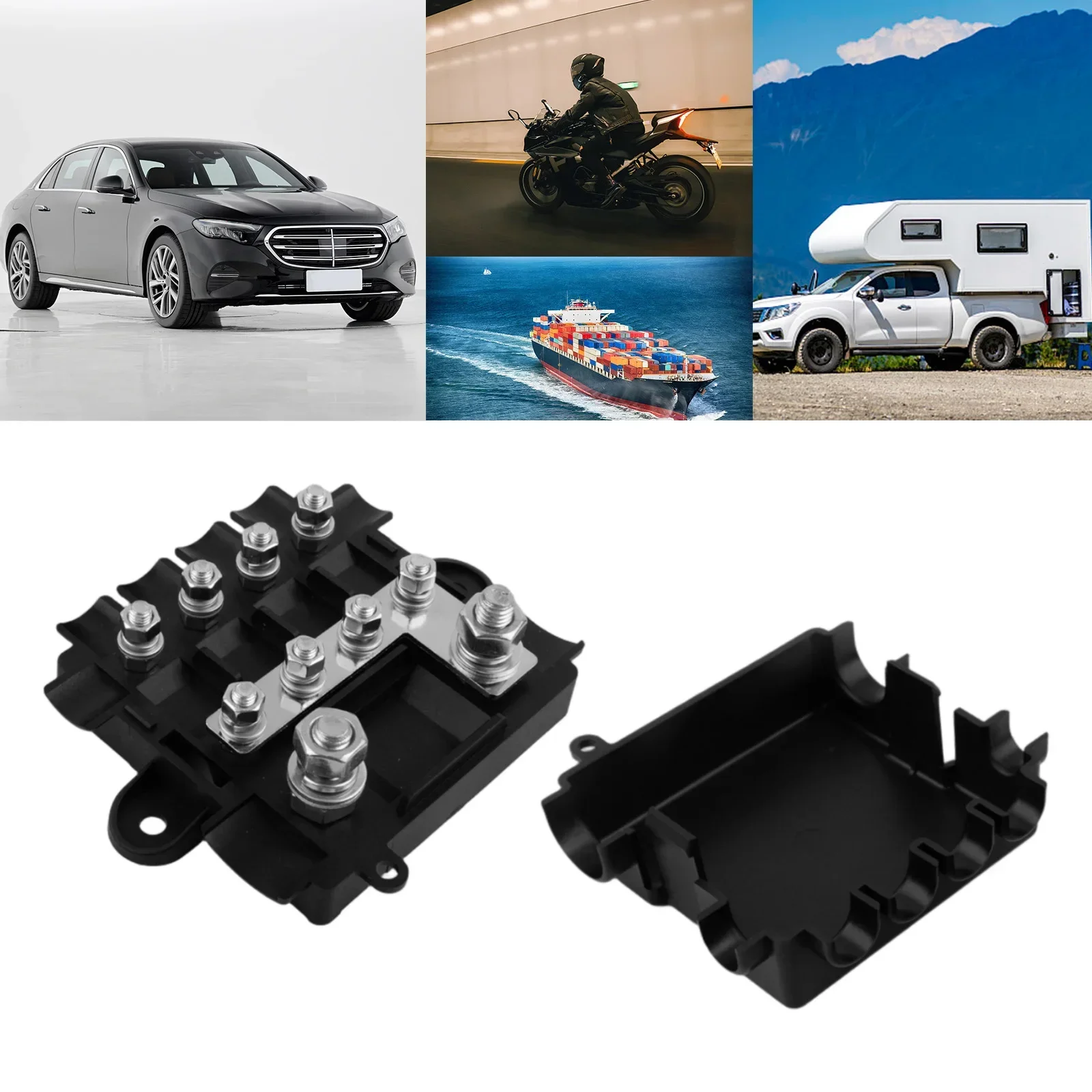 Marine Applications Heavy Duty Fuse Block 12V 24V Fuse Box Dual Voltage Support High Current Rating 500A Long-lasting Design
Marine Applications Heavy Duty Fuse Block 12V 24V Fuse Box Dual Voltage Support High Current Rating 500A Long-lasting Design