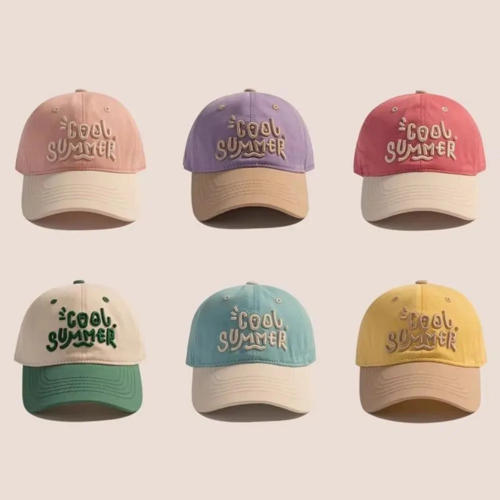 Cute Contrasting Color Children Baseball Hat Embroidery Sun Shading Hat Duck Tongue Cap For 2-7Year Boys Girl
Cute Contrasting Color Children Baseball Hat Embroidery Sun Shading Hat Duck Tongue Cap For 2-7Year Boys Girl